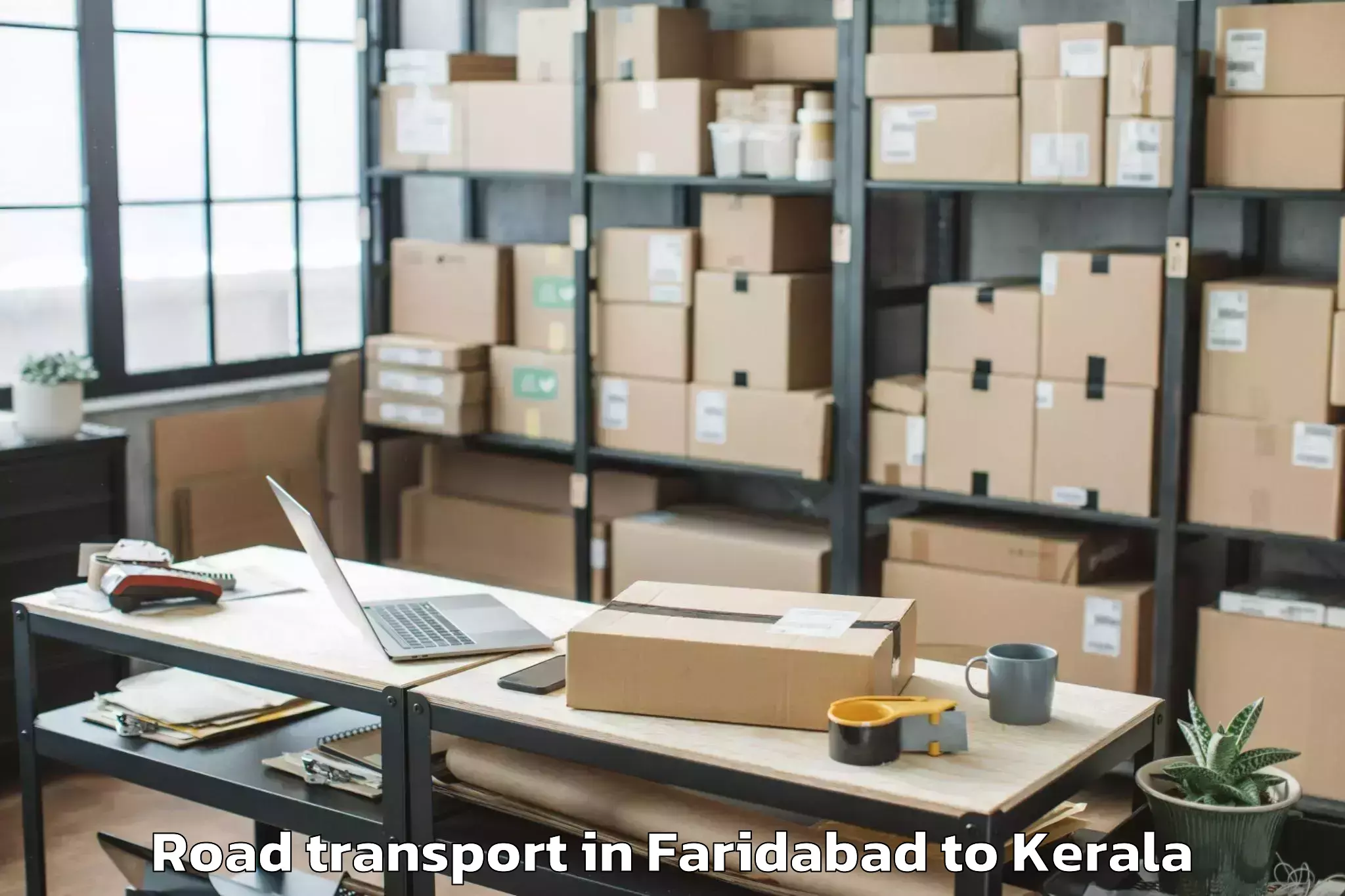 Affordable Faridabad to Cherpulassery Road Transport